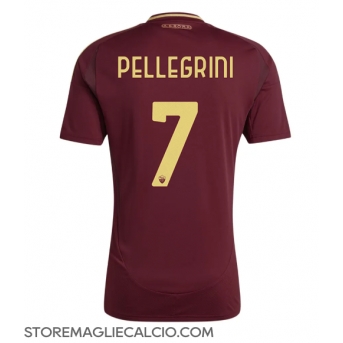 AS Roma Lorenzo Pellegrini #7 Maglia Gara Casa Repliche 2024-25 Maniche Corte